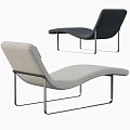 Modern Gray Fabric Sofa Bench With Sleek Metal Frame And Stylish Design
