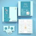 Light Blue Daily Essentials Gift Box With Individual Sachets And Skincare Product Set