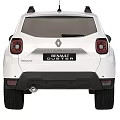 White Renault SUV Exterior Design With Roof Rack And Black Wheels