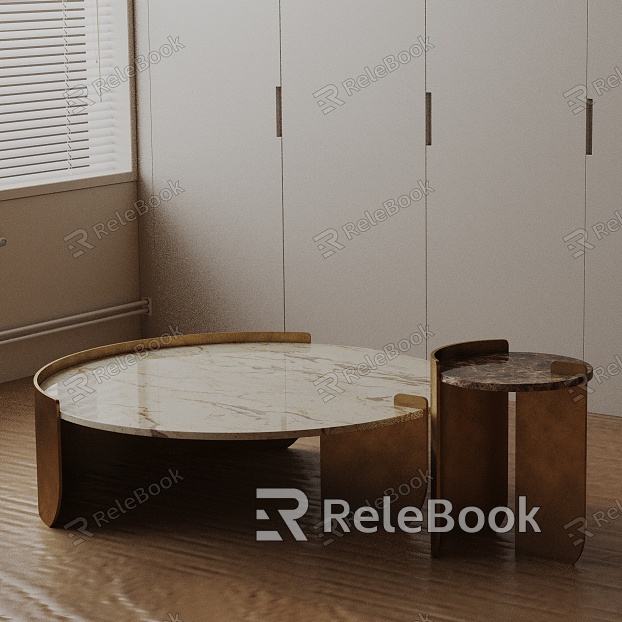 Modern coffee table model