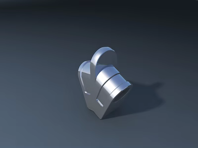 Modern Stainless Steel Faucet With Sleek Design And Polished Finish 3d model