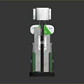 Clean Energy Fueling Station Pump Featuring Green Design And Brand Logo