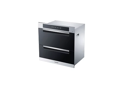 Hisense Double Drawer Kitchen Appliance With Modern Stainless Steel Black Design 3d model