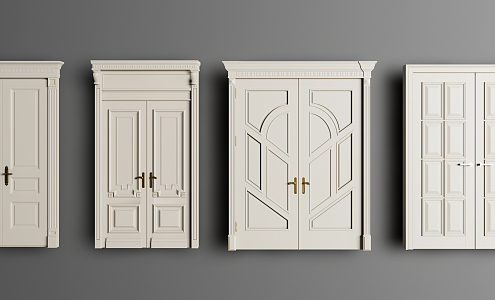 Jane Europe double door double door combination 3d model