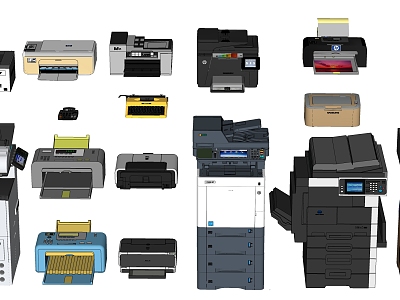 Modern printer combination model