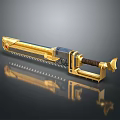 Modern Chain Saw Knife Chain Saw Weapon Dagger 3d model