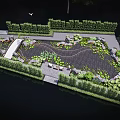 Garden Landscape Design With Winding Paths Lush Green Plants And Water Surroundings
