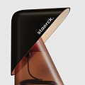 Staerck Modern Table Lamp With Sleek Black Brown Curved Unique Design