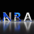 ANARA Letters Modern 3D Architectural Structure With Detailed Interior And Reflective Floor
