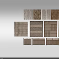 Various Woven Bamboo Fence Panel Styles With Different Striped And Grid Patterns