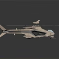 Modern Helicopter Model Showcasing Sleek Aerodynamic Body And Rotor Blades Design