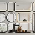 Stylish Decorative Mirrors With Various Shapes And Modern Designs For Home Interior