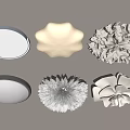 Stylish Ceiling Lights Featuring Various Decorative Designs And Modern Shapes 3d model