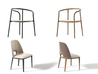 Nordic Dining Chair 3d model