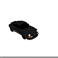 Black Porsche Classic Sports Car With Sleek Design And Alloy Wheels
