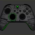 Xbox Wireless Game Controller Electronic Device With Green Logo And Black Body 3d model