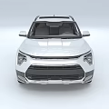 Modern White SUV With Sleek Exterior Black Roof And Stylish Alloy Wheels