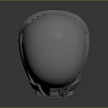 Weapon Grade Military Combat Helmet with Metallic Smooth Surface and Tactical Face Shield