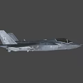 Modern Fighter Jet Flying Through Cloudy Sky With Advanced Cockpit And Weapon Mounts 3d model