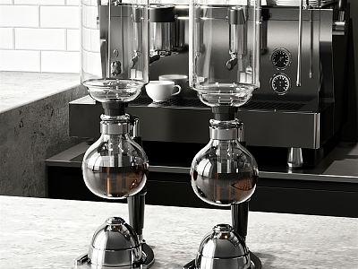 Modern coffee machine model