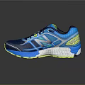 Blue Yellow Green Running Shoes With NB Logo Mesh Upper And White Yellow Sole