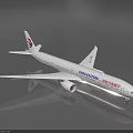 China Eastern Passenger Plane With White Body Red And Blue Logo On Reflective Ground