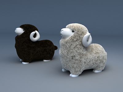 Modern Toy Sheep 3d model