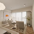 Modern Apartment Interior With Washer TV Large Window And Minimalist Style