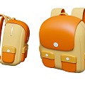 Cartoon IP Character Cartoon Style School Backpack Cartoon Style School Backpack 3d model