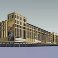 Modern Residential Building Exterior With Uniform Windows And Decorative Facade