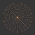 Wooden Sphere Component With Natural Grainy Texture On Wooden Panels