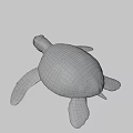 Colorful Sea Turtle With Red Brown Carapace And Spotted Flippers