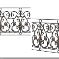 Ornate Wrought Iron Railings With Intricate Scrollwork And Decorative Patterns