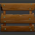 Wooden Storage Box For Home Organizing With Planks And Metal Rivets
