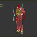 Black Vest Blue Short Sleeve Shirt And Black Pants With Tactical Shoes For Daily Living