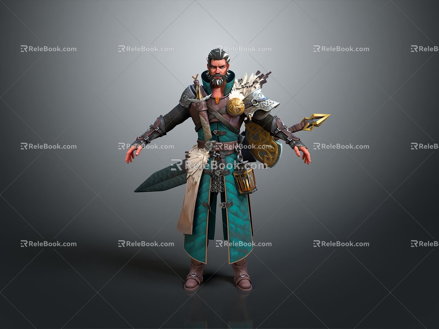 Western Samurai Western Warrior Western Hero Western Warrior Knight Hero Ancient Warrior Paladin 3d model