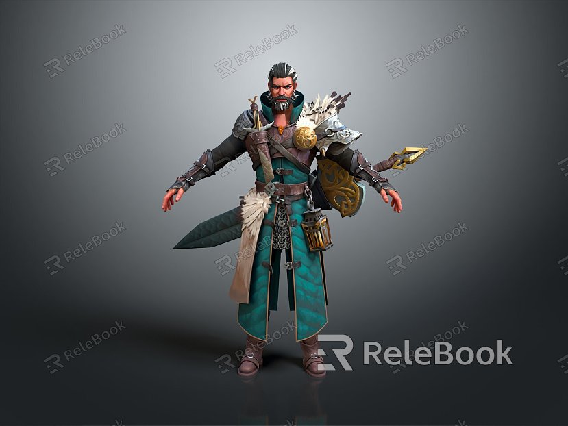 Western Samurai Western Warrior Western Hero Western Warrior Knight Hero Ancient Warrior Paladin model