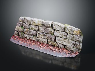 Stone Wall Ancient City Wall City Wall City Wall 3d model