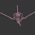 Industrial Metal Equipment With Extended Arms And Central Mechanical Components