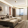 Hotel Guest Room With Bunk Bed Staircase Desk Cloud Pendant Lights Green Wallpaper And Rug