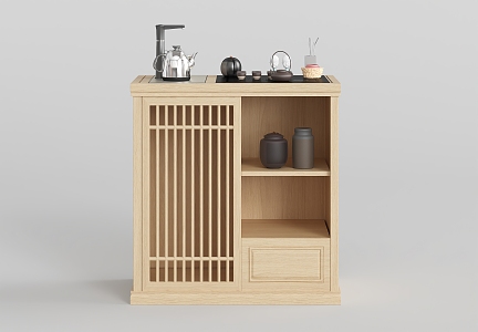 New Chinese Sideboard Tea Cabinet 3d model