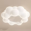 Cloud and Moon Shaped Ceiling Lights in White and Beige for Playful Kids Room Decor