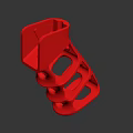 3D Printed Red Human Organ Scaffold With Porous Biomedical Structure Design