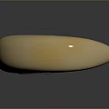 Traditional Decorative Wooden Crescent Shaped Weapon With Carved Texture And Handle Design