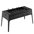 Black Foosball Table Play Equipment With Table Design Player Rods And Goal Nets