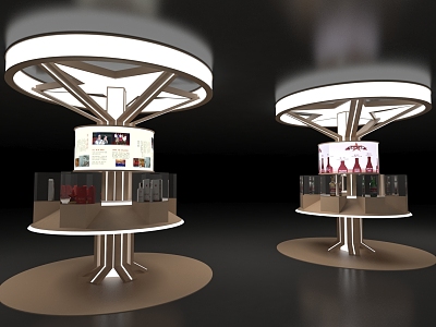 Bar Counter Device for Island Cabinet Reception Desk in Exhibition Booth model