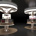 Bar Counter Device for Island Cabinet Reception Desk in Exhibition Booth 3d model
