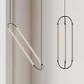 Contemporary Pendant Lights with Black Metal Frames and White Cylindrical Shades