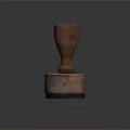 Handcrafted Wooden Stamp With Detailed Character And Creature Carvings