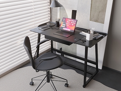 Modern Light Luxury Desk Chair Laptop Book Reading Lamp Table Lamp Glasses model